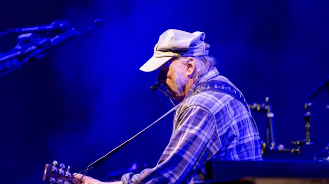 Neil Young & the Chrome Hearts performing at Fiddler's Green