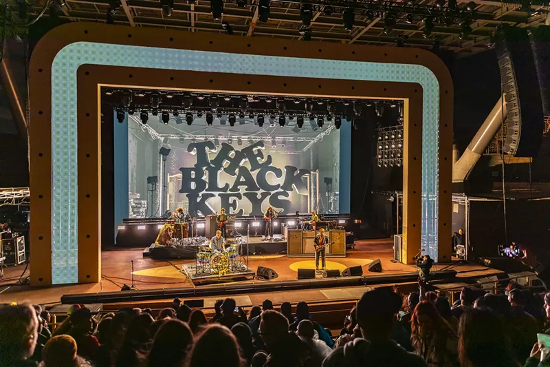 Image: The Black Keys performing at Red Rocks.