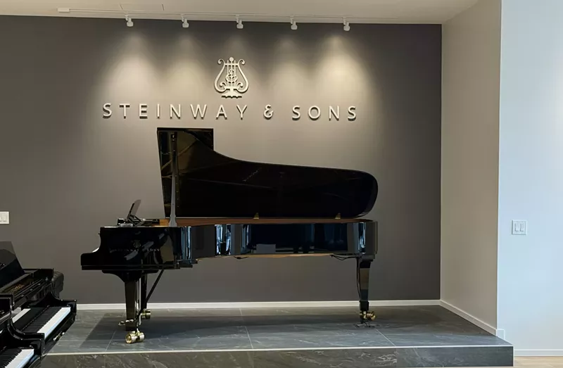 Image: A large grand piano
