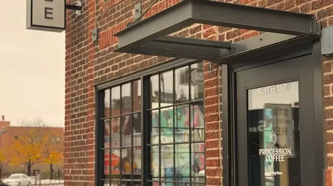 exterior of a brick building