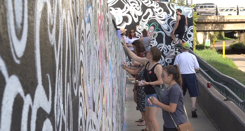 Image: Markus Puskar will create more "Mural Coloring Books" with new funding from Denver Arts & Venues.