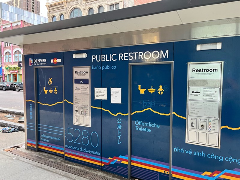 The 16th Street Mall public restroom has been closed since November.