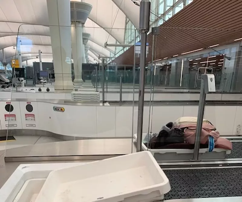 Image: Denver airport screening system.