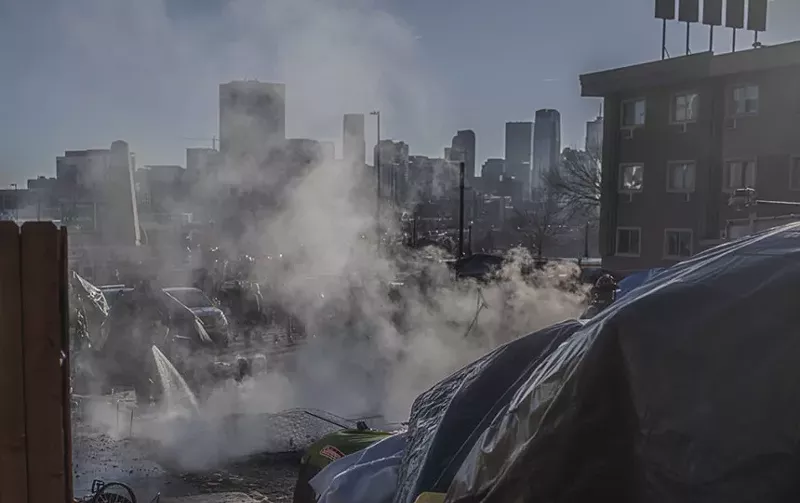 Image: smoke over denver skyline