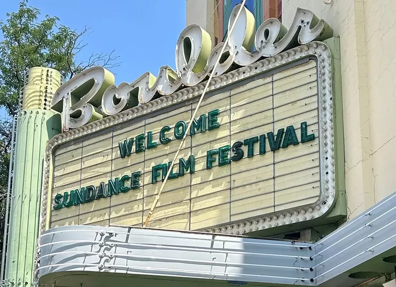 Image: movie marquee for festival