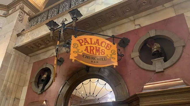 brown palace entrance at hotel