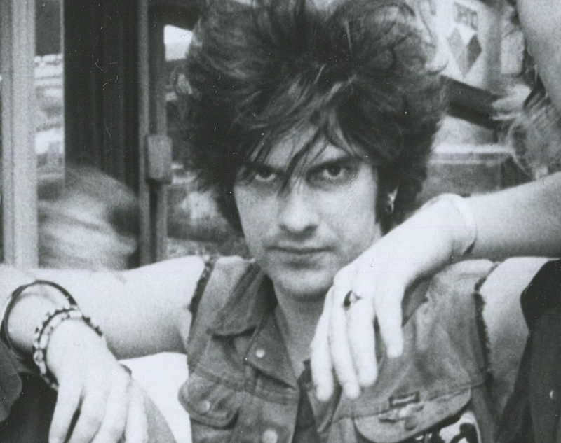 Image: A young Marc Campbell looking menacing