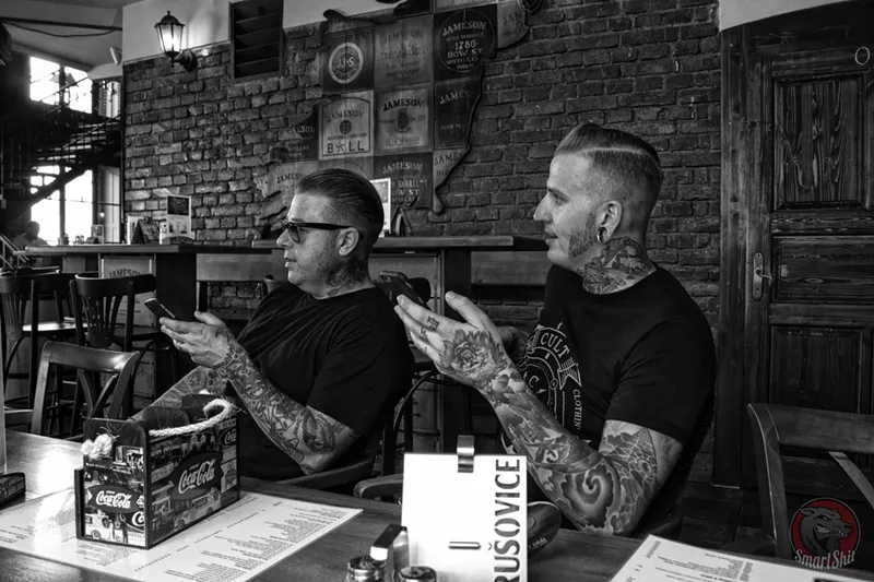 Image: Brent Loveday and Johnny Crow.