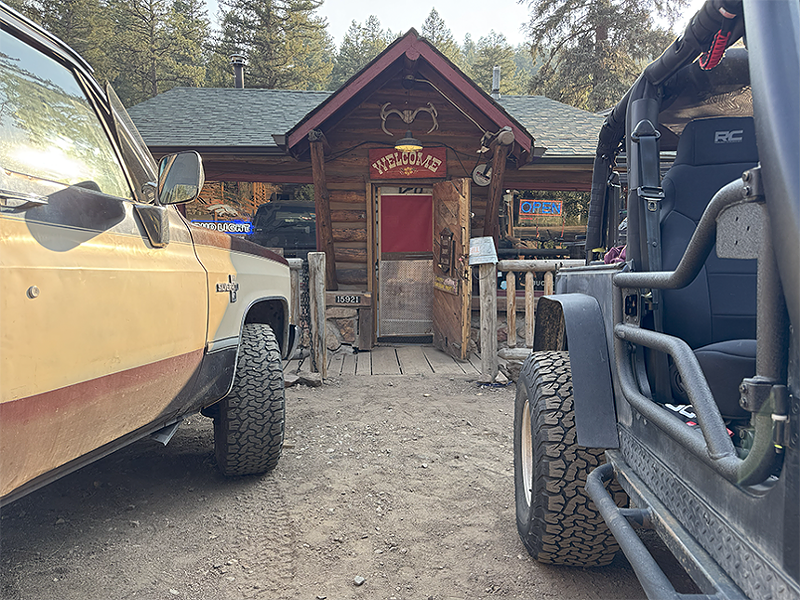 Image: outside of mountain bar