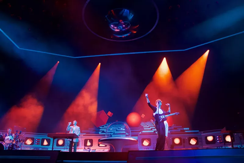 Image: Glass Animals performing at Red Rocks