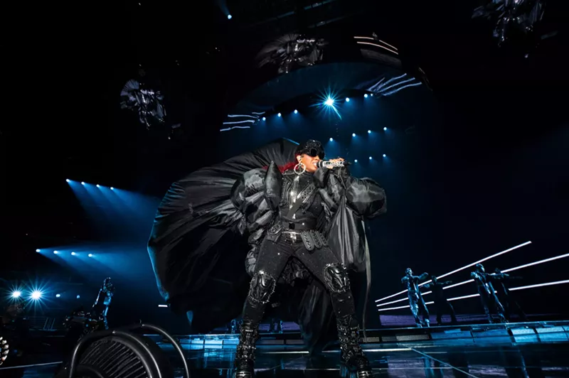 Image: Missy Elliott on stage in Denver