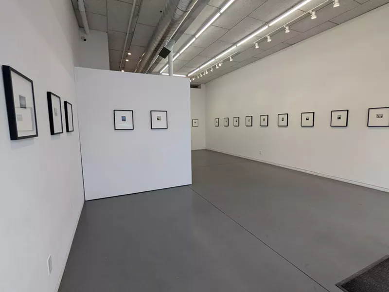 Image: A gallery with white walls