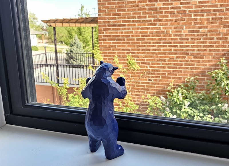 The Blue Bear sees all...all over Denver.