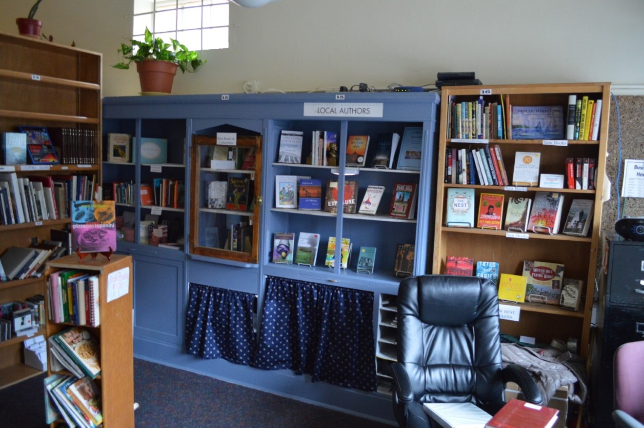 The interior of the Park Hill Community Bookstore.