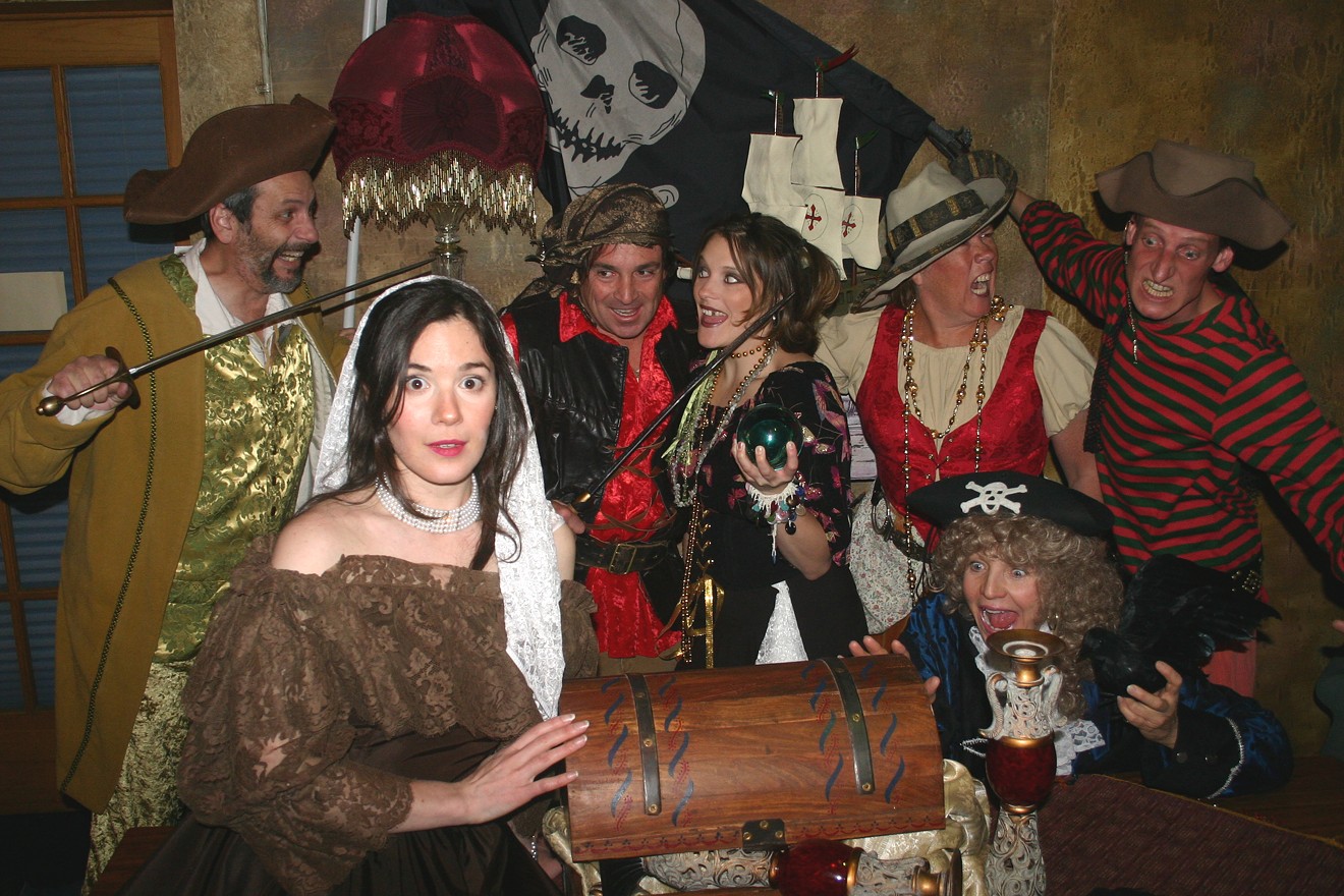 Murder on Pirate Island runs June 2-August 5 at Adams Mystery Playhouse.