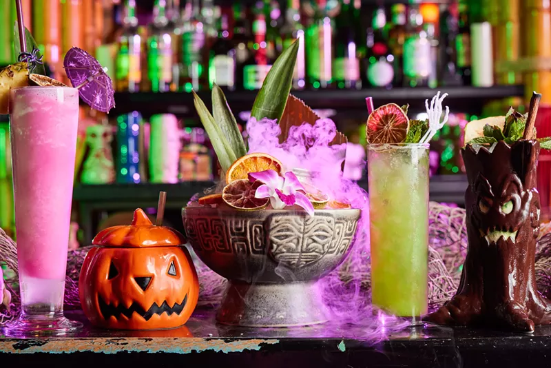 Image: various tiki cocktails