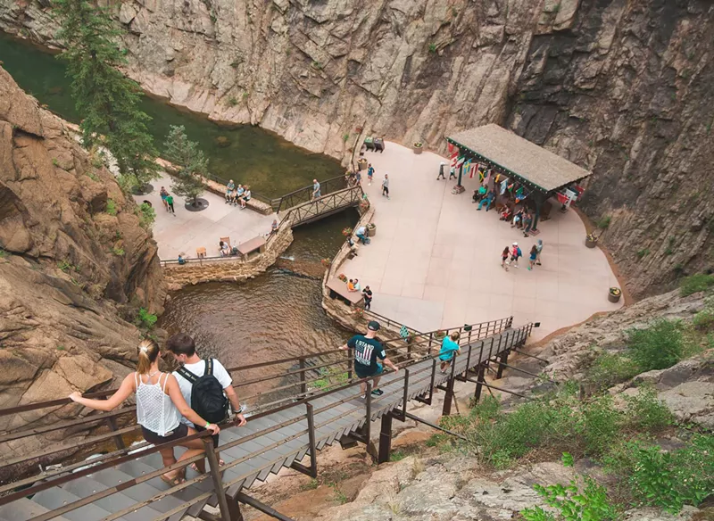 Image: Seven Falls is now open for the season.