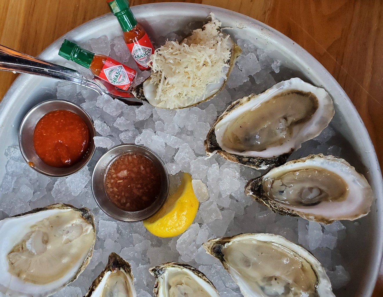 Thanks our proximity to the airport, Denver has easy access to fresh oysters.
