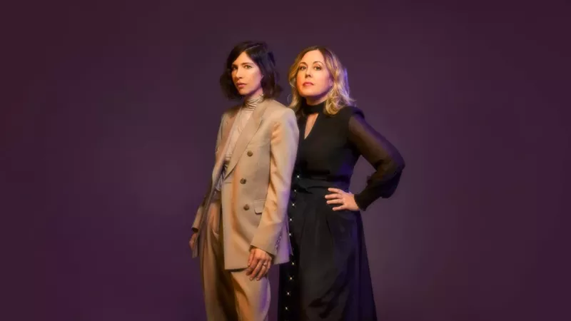 Image: Carrie Brownstein (left) and Corin Tucker of Sleater-Kinney.