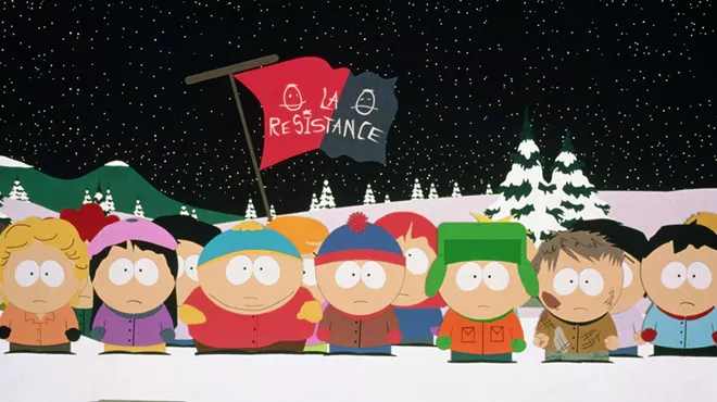 cartoon of kids from South Park