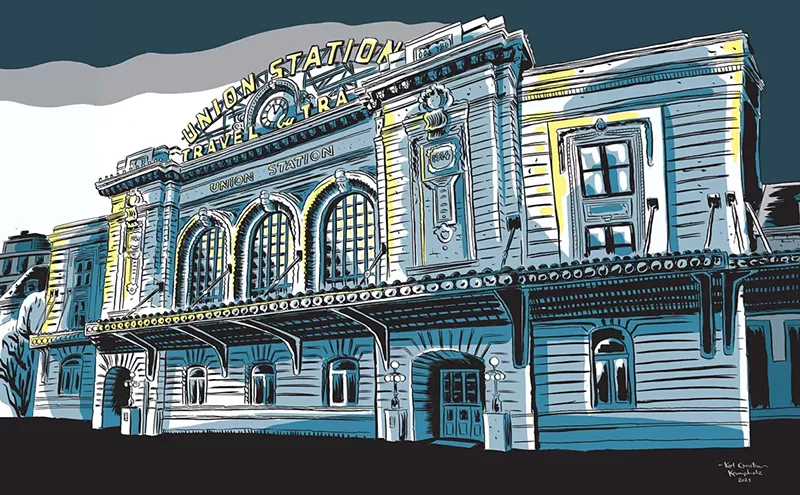 Image: Station Break: All Aboard for a Cartoon History of Denver's Union Station
