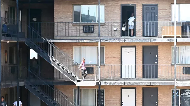 apartment stairs