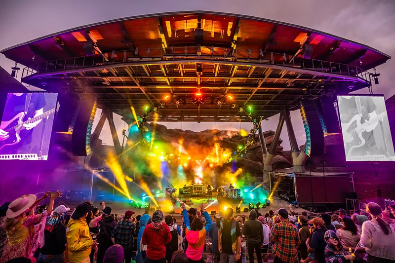 Image: STS9 performing at Red Rocks