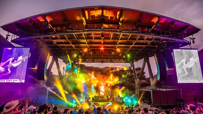 STS9 performing at Red Rocks