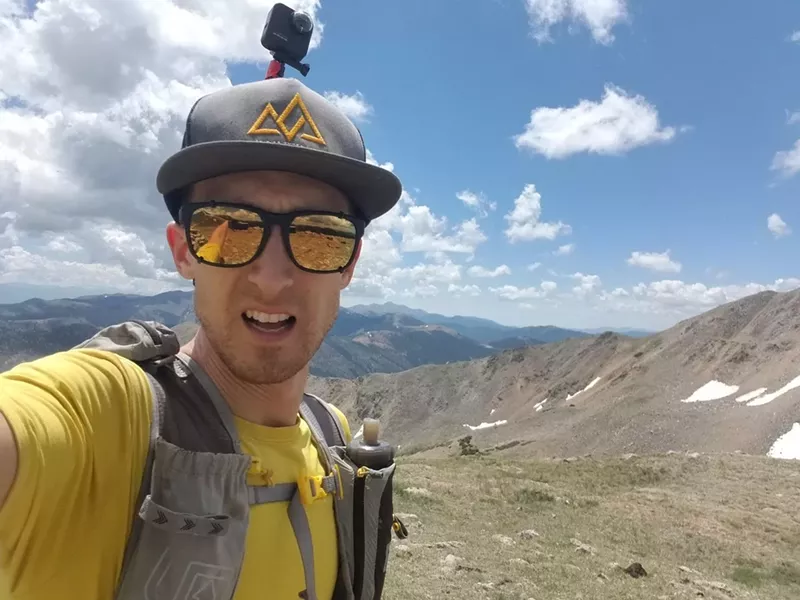 Image: Brandon Yonke of Run Infinite on the High Lonesome 100 course.