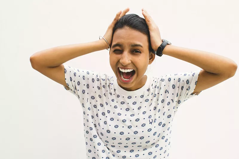 Image: a person screaming