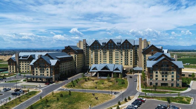 The Gaylord Rockies Resort and Convention Center is a notable landmark in Aurora.