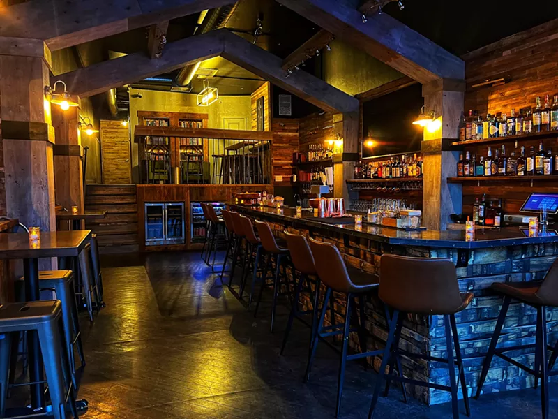 Image: interior of a bar