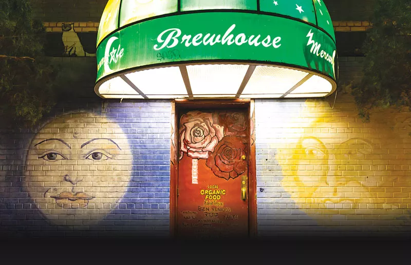 Image: door of Mercury cafe