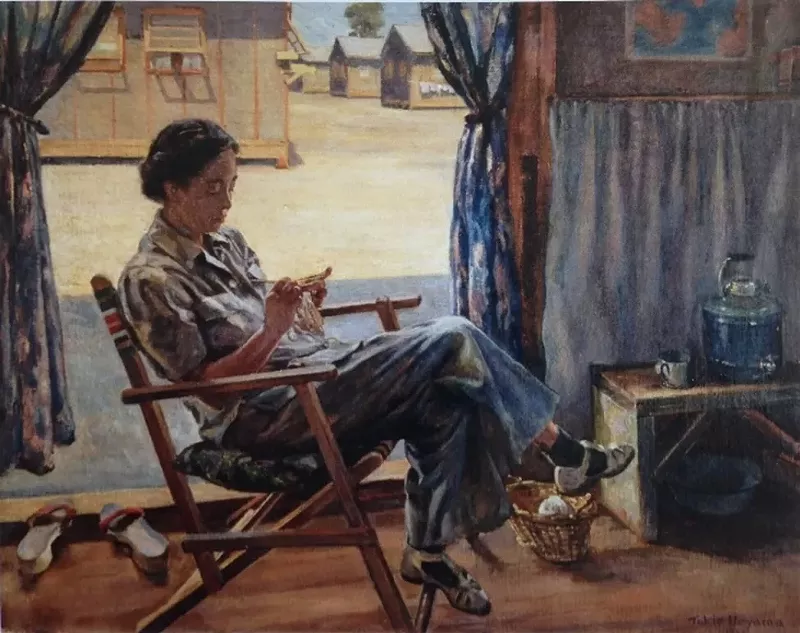 Image: Tokio Ueyama, “The Evacuee,” 1942.