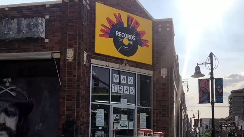 Image: The storefront of Wax Trax Records in Denver