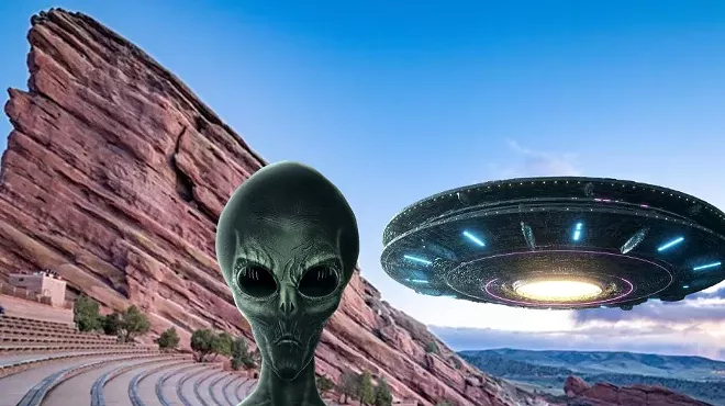 alien and UFO at Red Rocks Amphitheatre