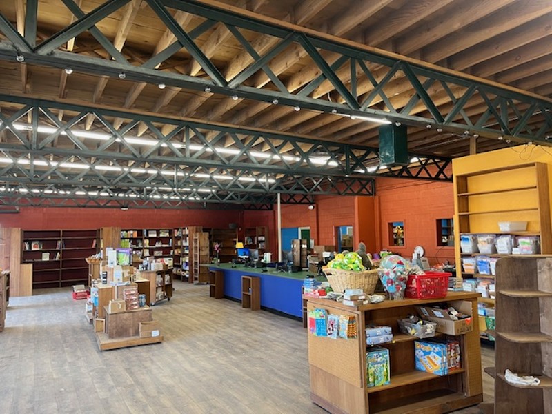 The interior of the Bookies' new location.