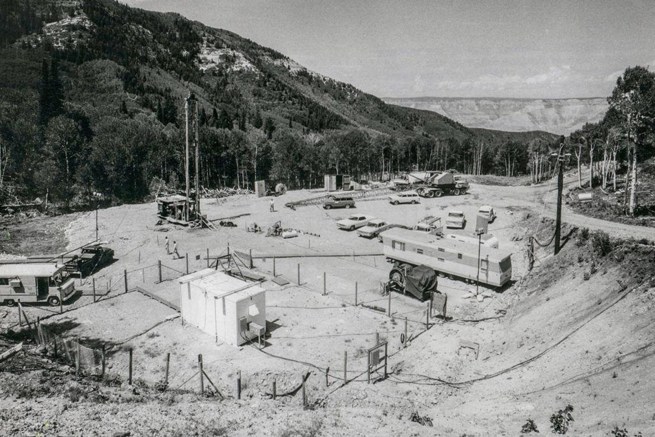 The Project Plowshare blast site outside Rulison in 1969.