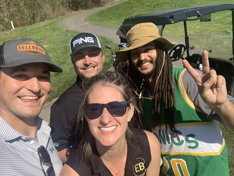 Image: The Cannabis Golf League hosts monthly rounds of golf for members of the marijuana industry.
