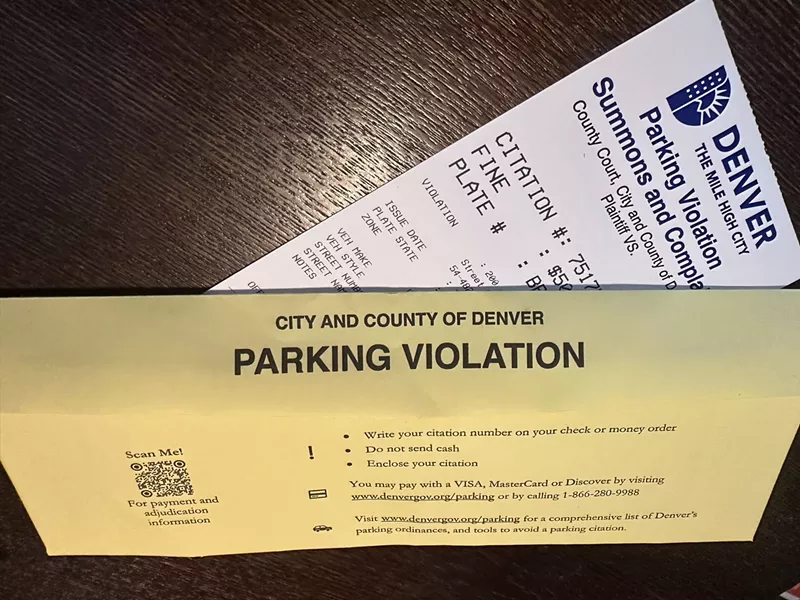 Image: parking tickets