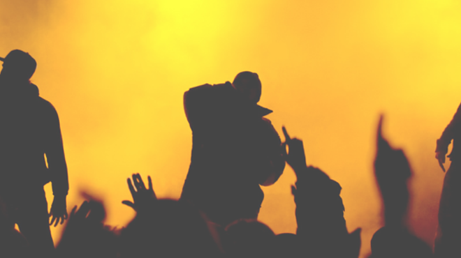 rappers on stage
