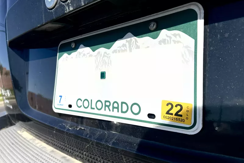 Image: Colorado license plate
