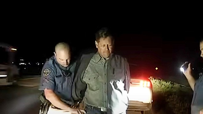 A screenshot of Colorado State Patrol footage of House Minority Leader Mike Lynch's DUI arrest.