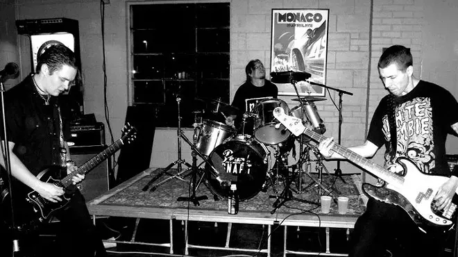 punk band performing