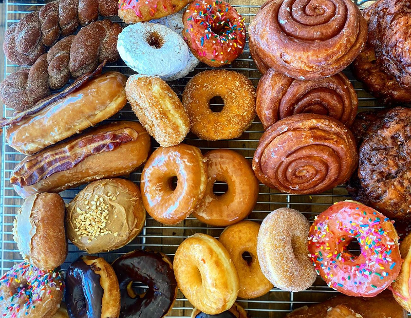Baked N' Denver has a large variety of doughnut classics.
