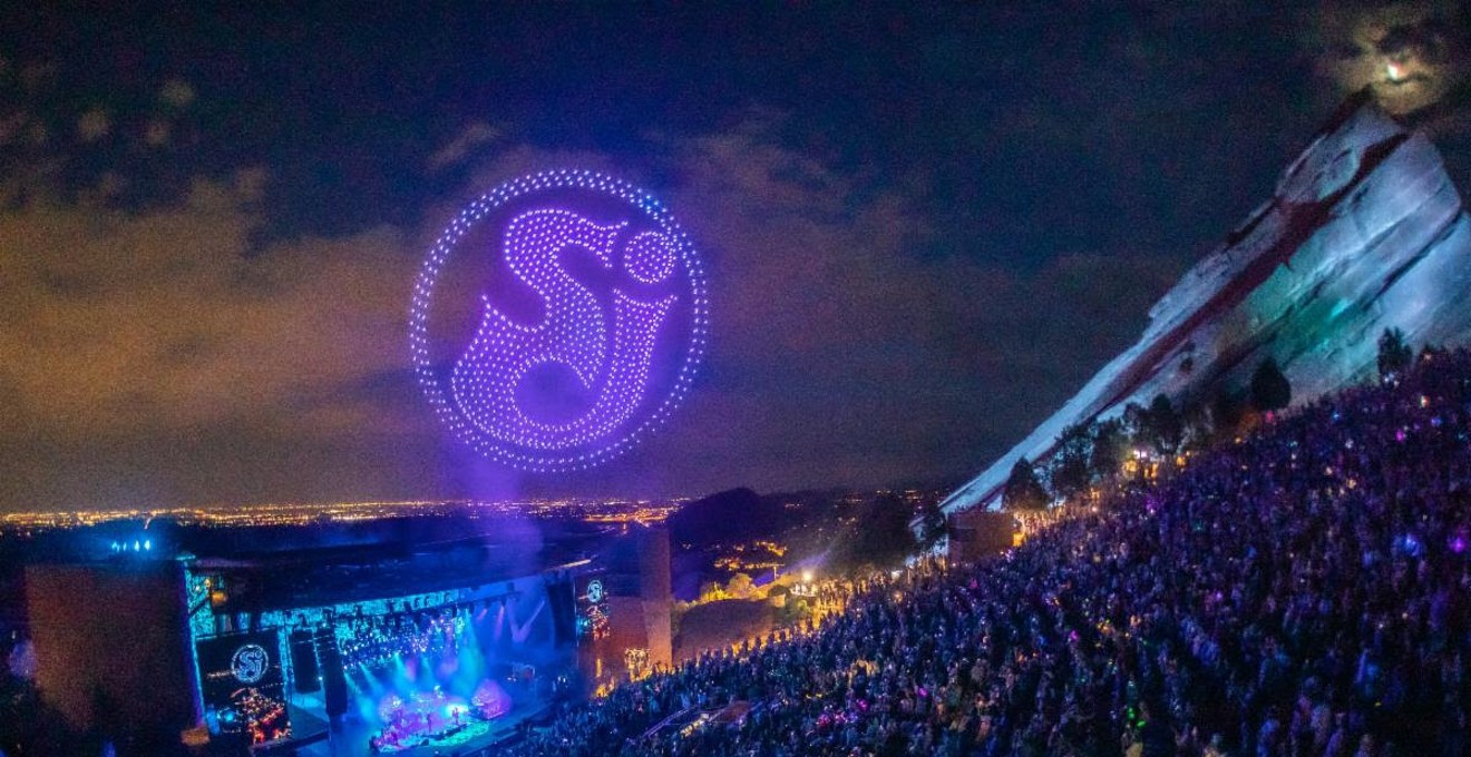 The String Cheese Incident Brings Drone Show to Red Rocks: Photos