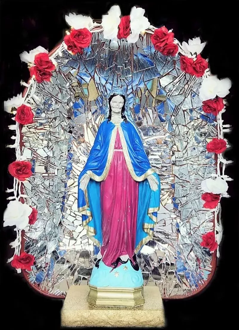 Image: "Dia de los Muertos" by Kacy Jones, on display at the Arvada Library.