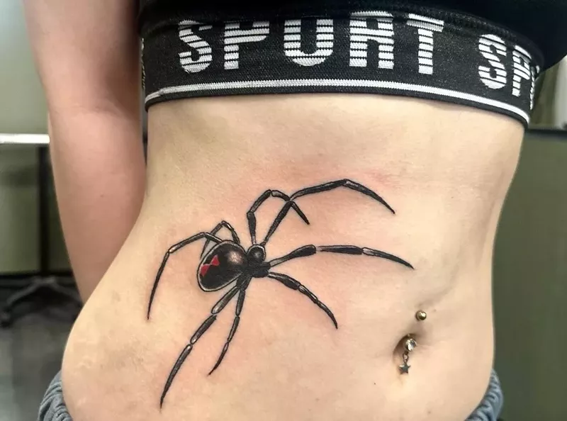 Image: spider tattoo