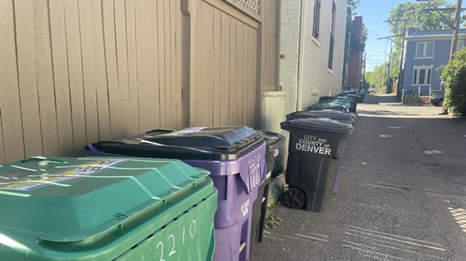 Denver trash, recycle and compost bins