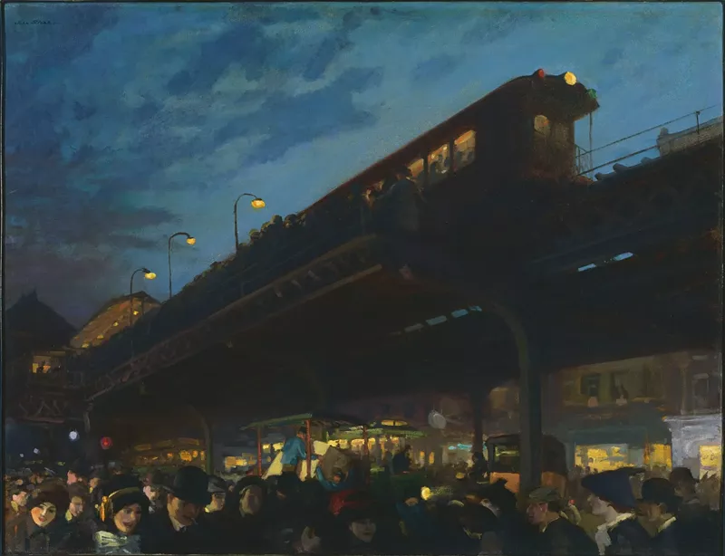 Image: John Sloan, “Six O’Clock, Winter,” 1912, oil on canvas.